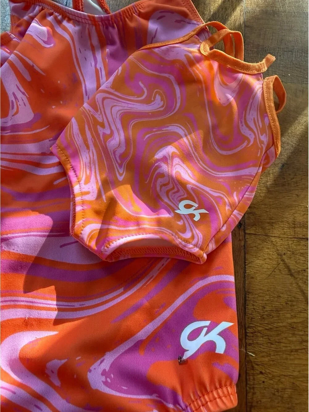 GK Elite × American Girl Matching swimsuits or gymnastics sz x small B227